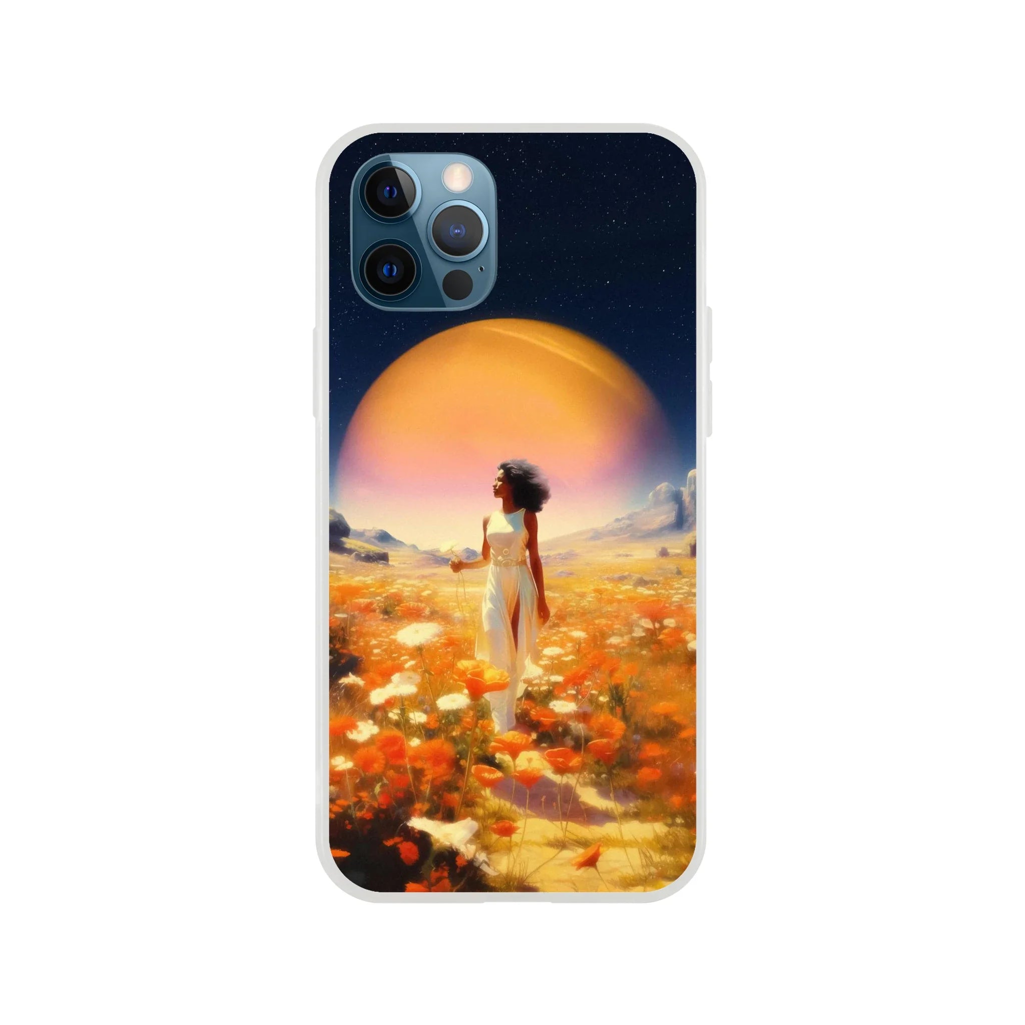 Cosmic Flower Field iPhone Case