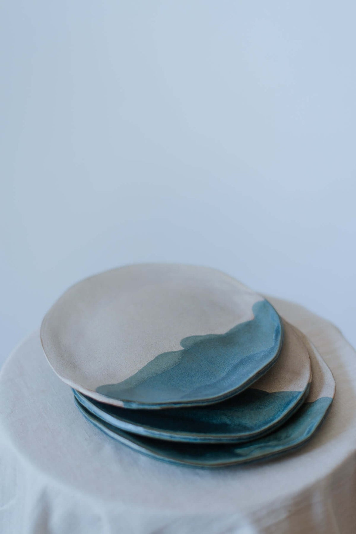 Coupe Dinner Plate | Handcrafted 18cm Ceramic Stoneware Plate | Set of 2