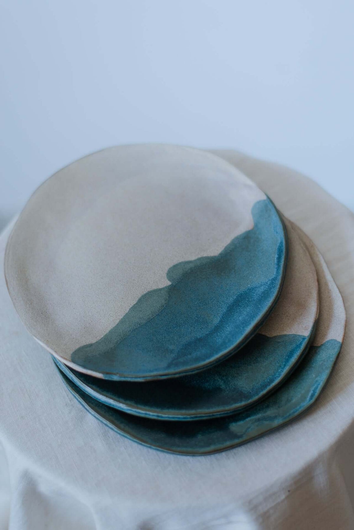 Coupe Dinner Plate | Handcrafted 18cm Ceramic Stoneware Plate | Set of 2