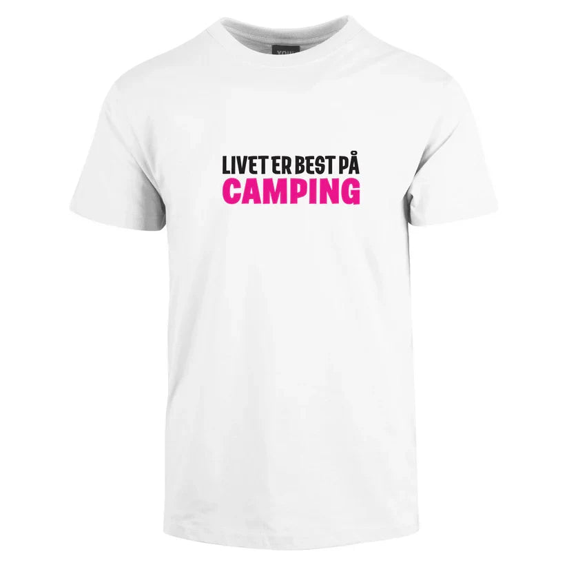 Livet er best på Camping - tskjorte (Outlet)