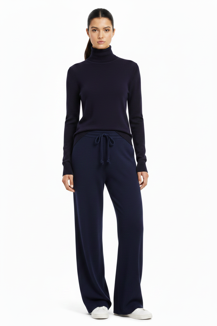 Cashmere Jackie turtleneck navy