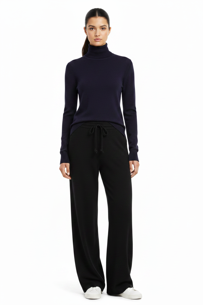 Cashmere Jackie turtleneck navy