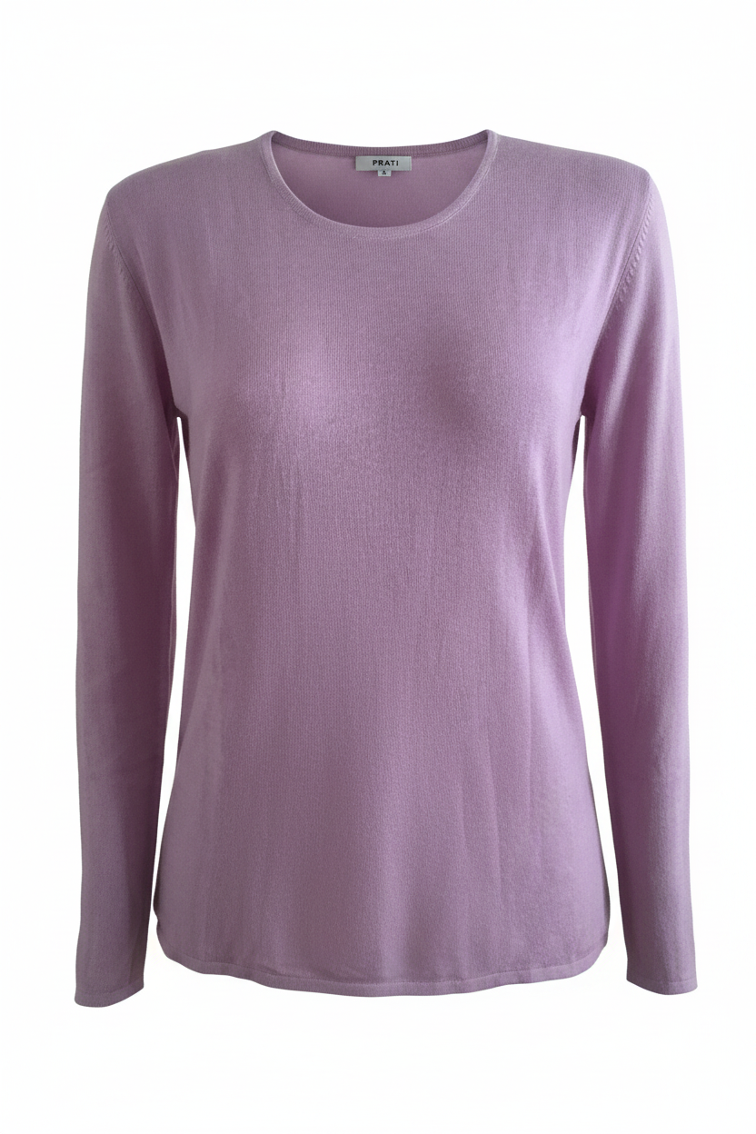 Cashmere Silk crew neck sweater lilac