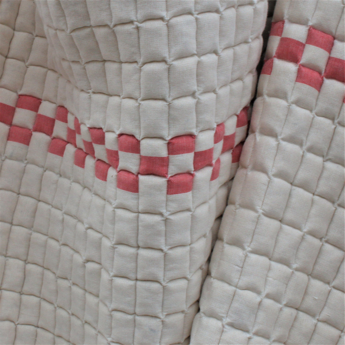 Sujni Quilt | Handcrafted Square Block Pattern Throw